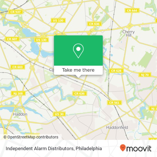 Independent Alarm Distributors map