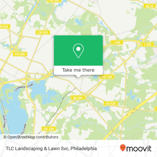 Mapa de TLC Landscaping & Lawn Svc