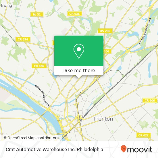 Cmt Automotive Warehouse Inc map