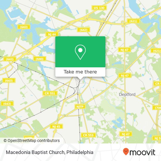 Macedonia Baptist Church map