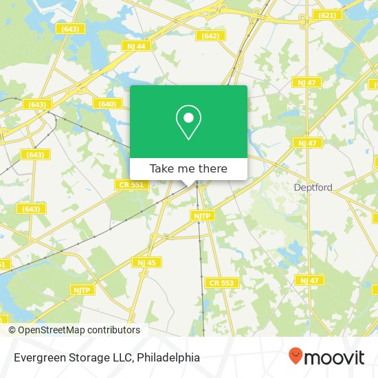 Evergreen Storage LLC map
