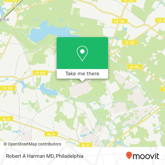 Robert A Harman MD map