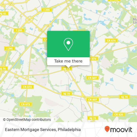 Eastern Mortgage Services map