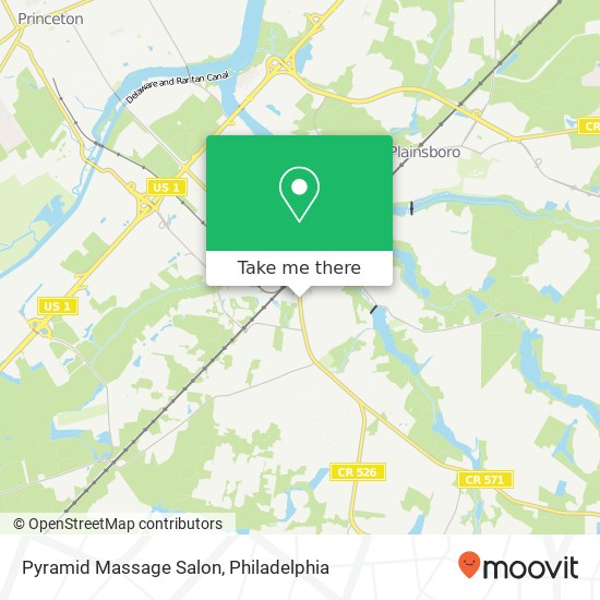 Pyramid Massage Salon map