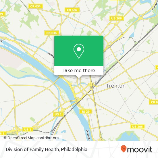 Division of Family Health map