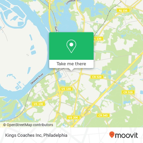 Kings Coaches Inc map