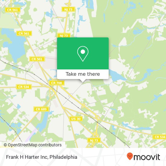 Mapa de Frank H Harter Inc