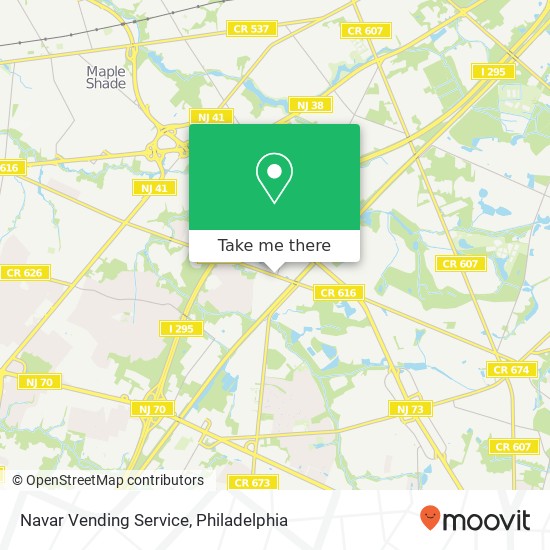 Navar Vending Service map