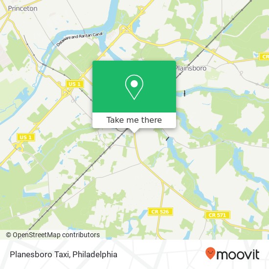 Planesboro Taxi map
