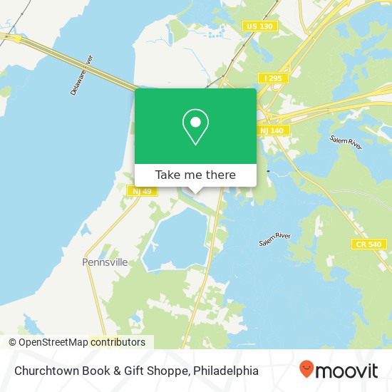 Mapa de Churchtown Book & Gift Shoppe
