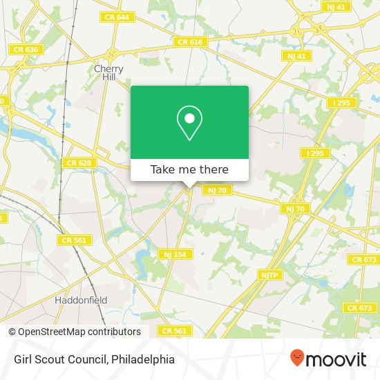 Girl Scout Council map
