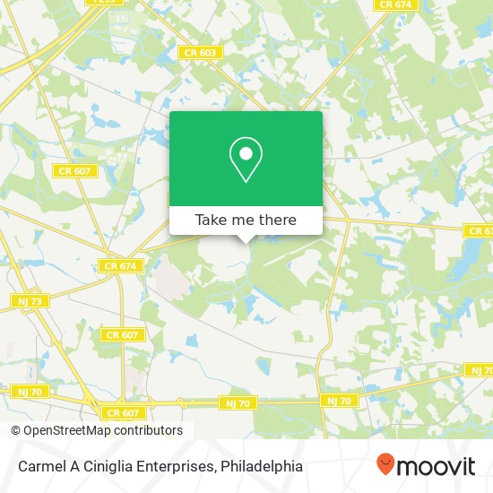 Mapa de Carmel A Ciniglia Enterprises