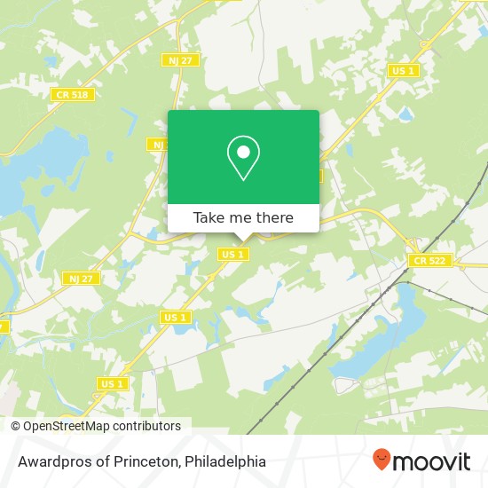 Awardpros of Princeton map