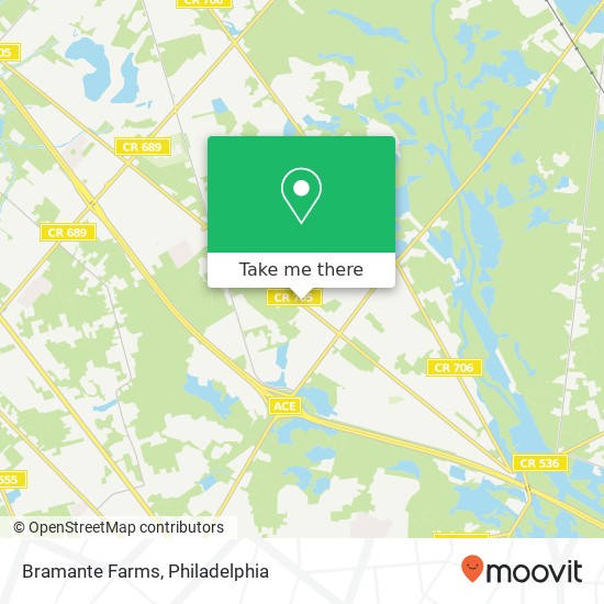 Mapa de Bramante Farms