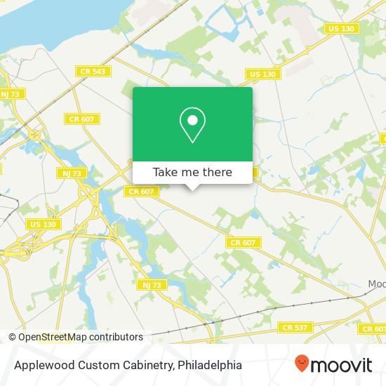 Mapa de Applewood Custom Cabinetry