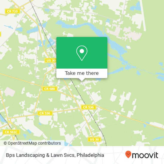 Mapa de Bps Landscaping & Lawn Svcs