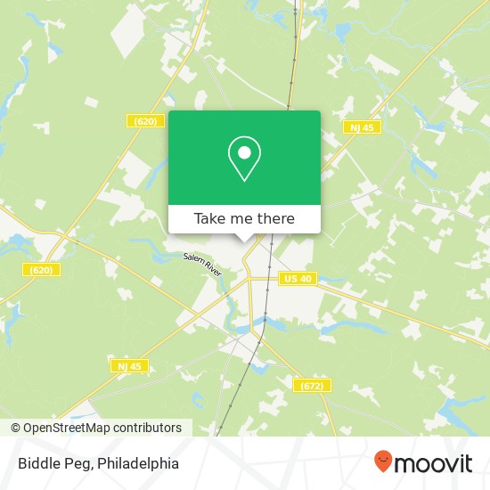 Mapa de Biddle Peg