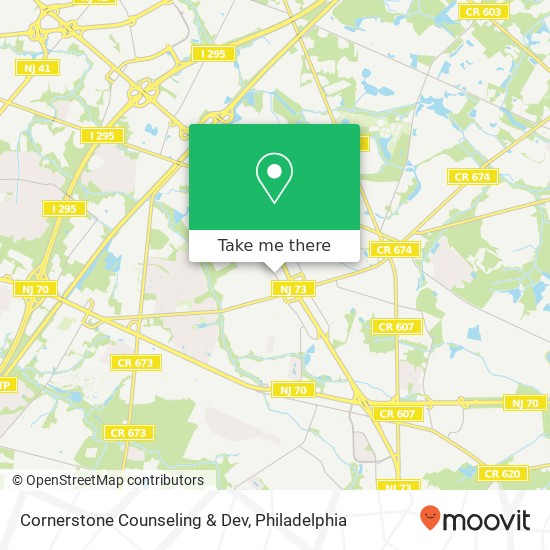 Cornerstone Counseling & Dev map