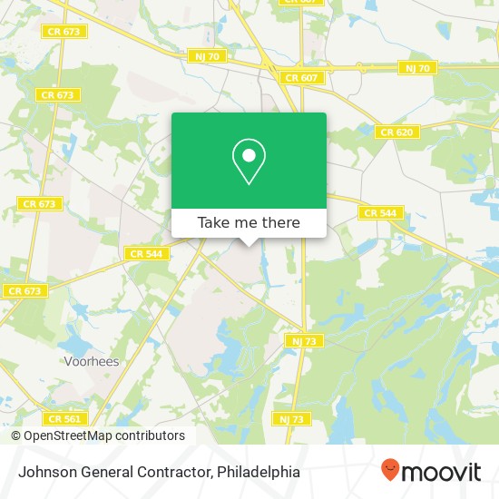Johnson General Contractor map