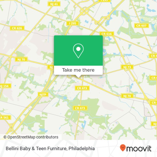Bellini Baby & Teen Furniture map