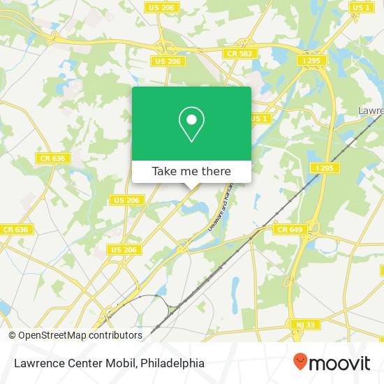Lawrence Center Mobil map