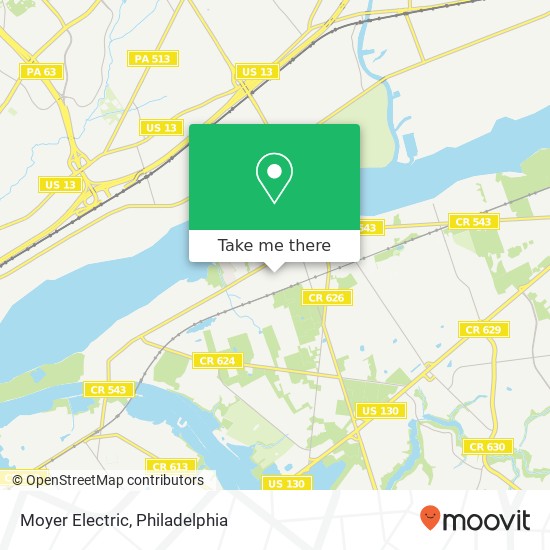 Moyer Electric map