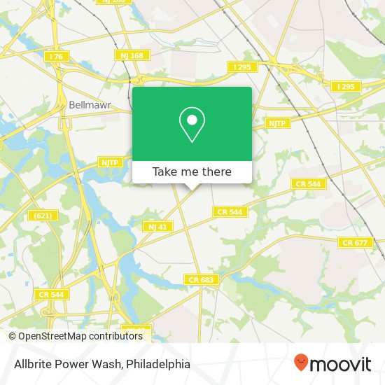 Mapa de Allbrite Power Wash