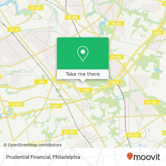 Prudential Financial map