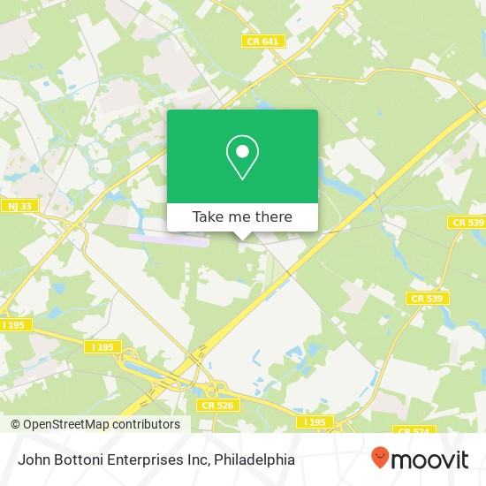 Mapa de John Bottoni Enterprises Inc