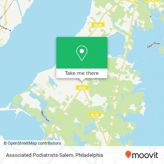 Associated Podiatrists-Salem map