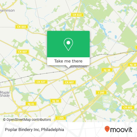 Poplar Bindery Inc map