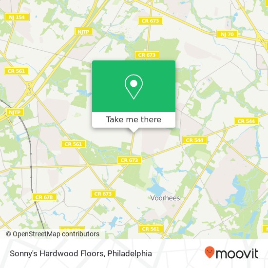 Mapa de Sonny's Hardwood Floors