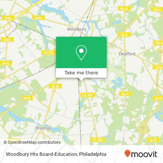 Woodbury Hts Board-Education map