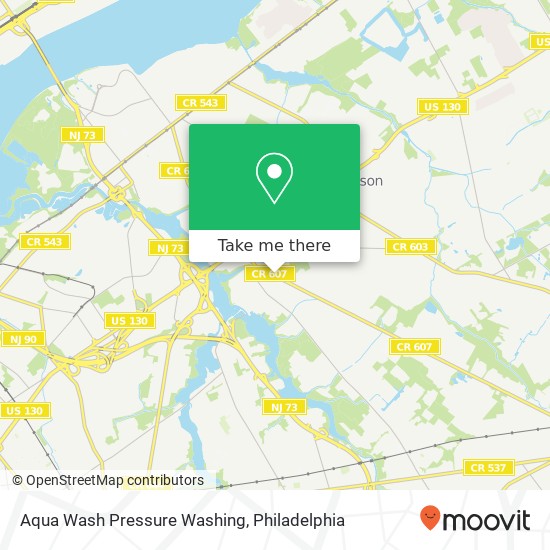 Mapa de Aqua Wash Pressure Washing