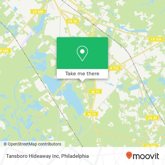 Tansboro Hideaway Inc map