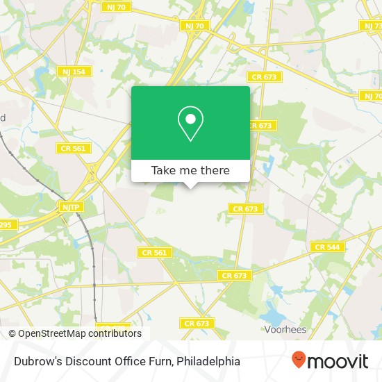 Dubrow's Discount Office Furn map