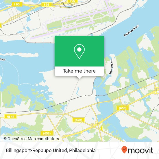 Billingsport-Repaupo United map