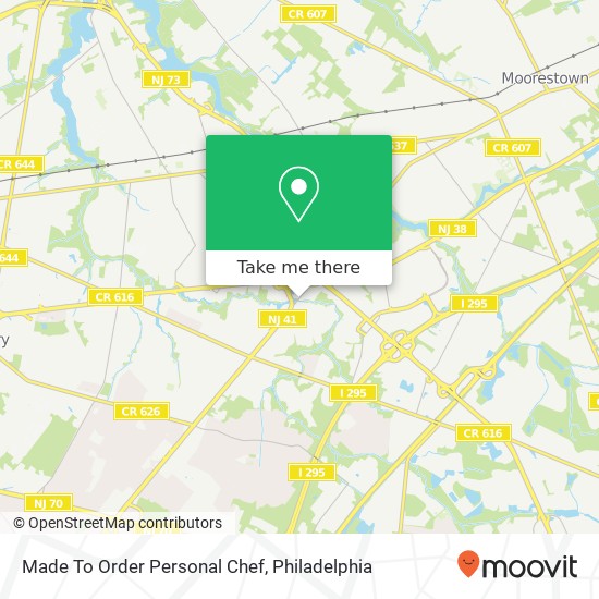 Made To Order Personal Chef map