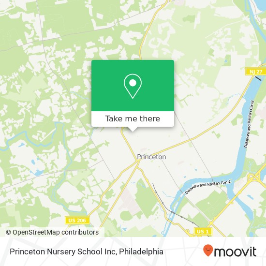 Mapa de Princeton Nursery School Inc