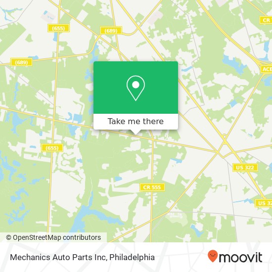 Mechanics Auto Parts Inc map