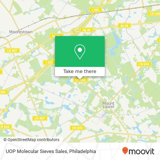 Mapa de UOP Molecular Sieves Sales