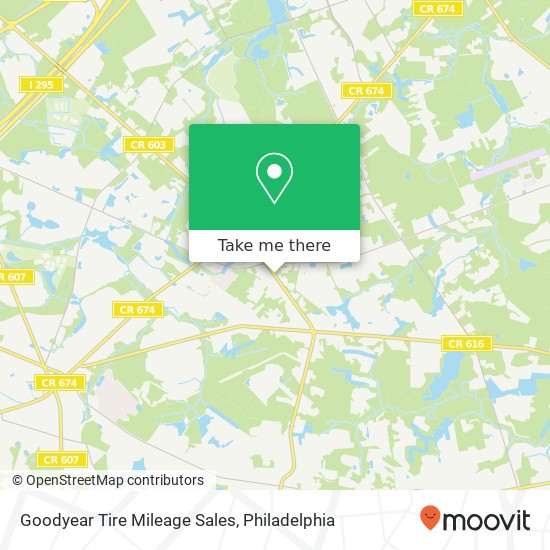 Goodyear Tire Mileage Sales map