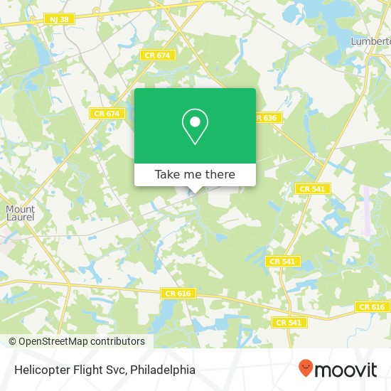 Helicopter Flight Svc map