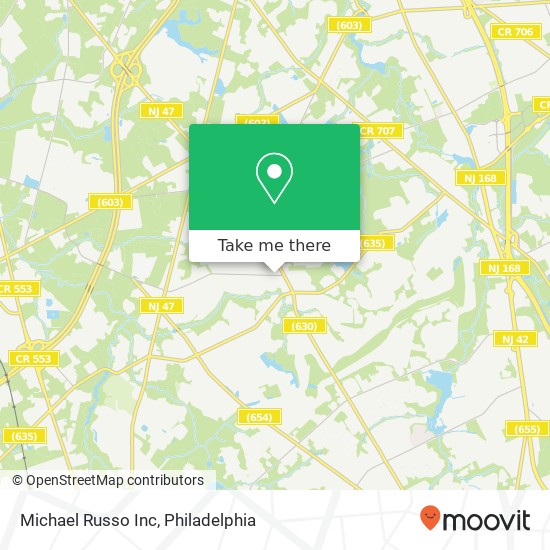 Michael Russo Inc map