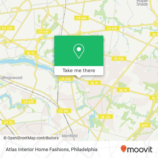 Atlas Interior Home Fashions map
