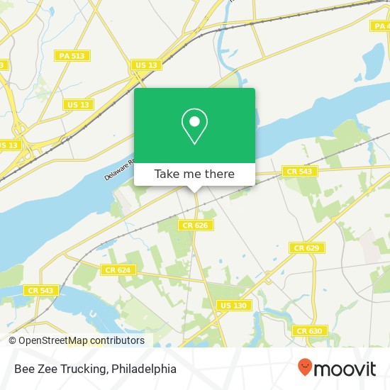 Mapa de Bee Zee Trucking