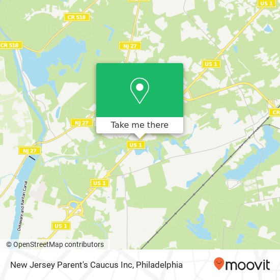New Jersey Parent's Caucus Inc map