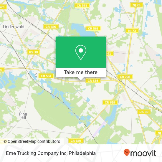 Eme Trucking Company Inc map