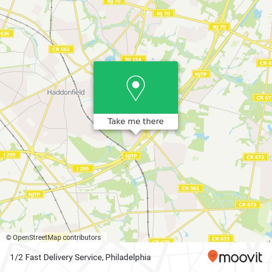 Mapa de 1/2 Fast Delivery Service