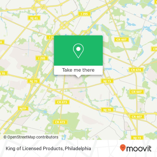 King of Licensed Products map